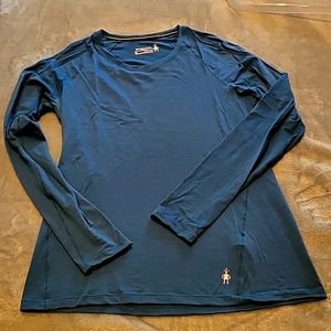 Base layer smartwool brand turquoise 100% wool